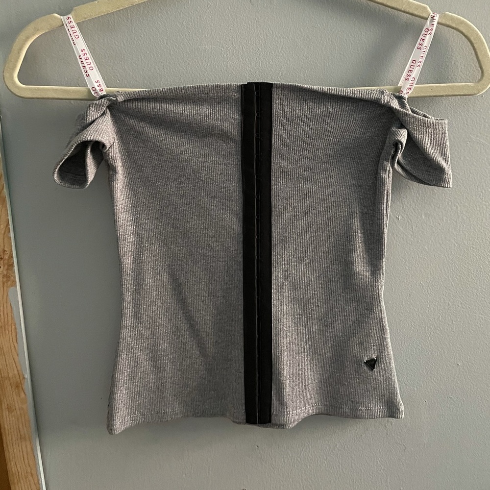 Off the shoulder corset top- Guess